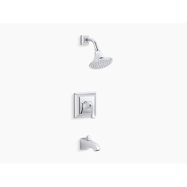 Bath & Shower Valve Trim W/Deco Lever Hndl, Spout & 2.5 GPM Showerhead